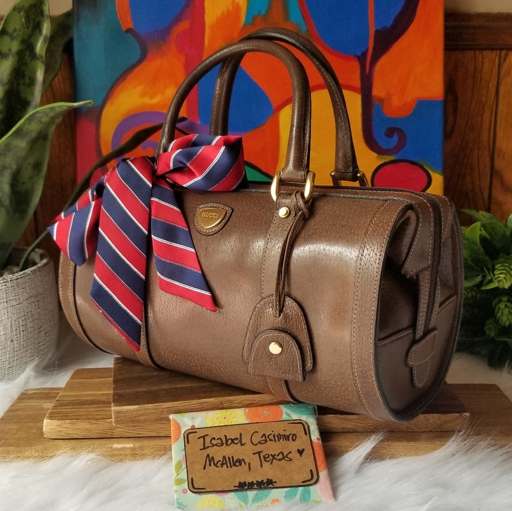 Vintage Gucci Barrel Bag
